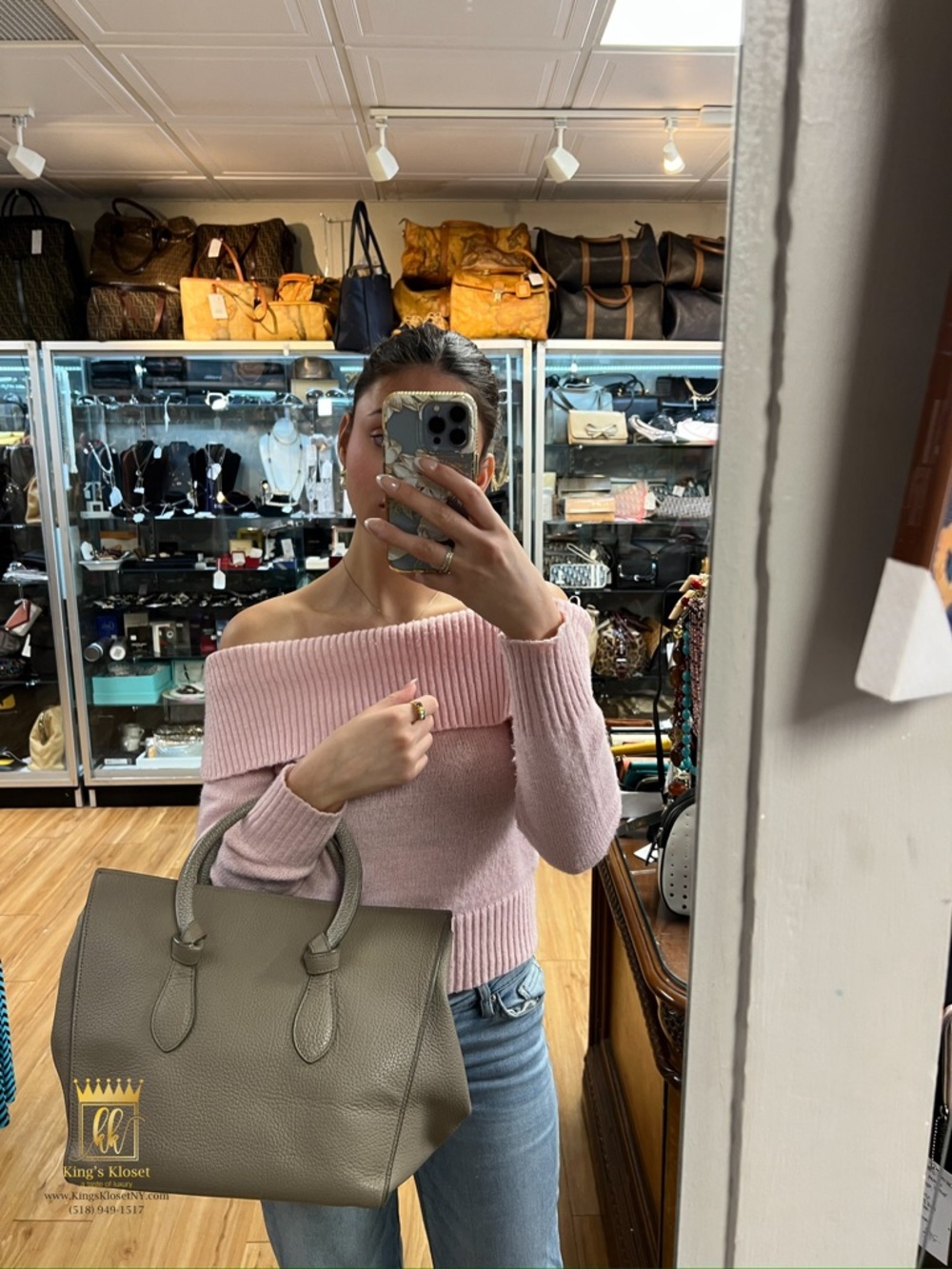 Celine tie knot tote bag - Picture 13 of 15